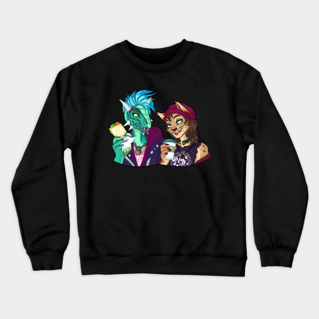 Best friends Crewneck Sweatshirt by LinDemonic